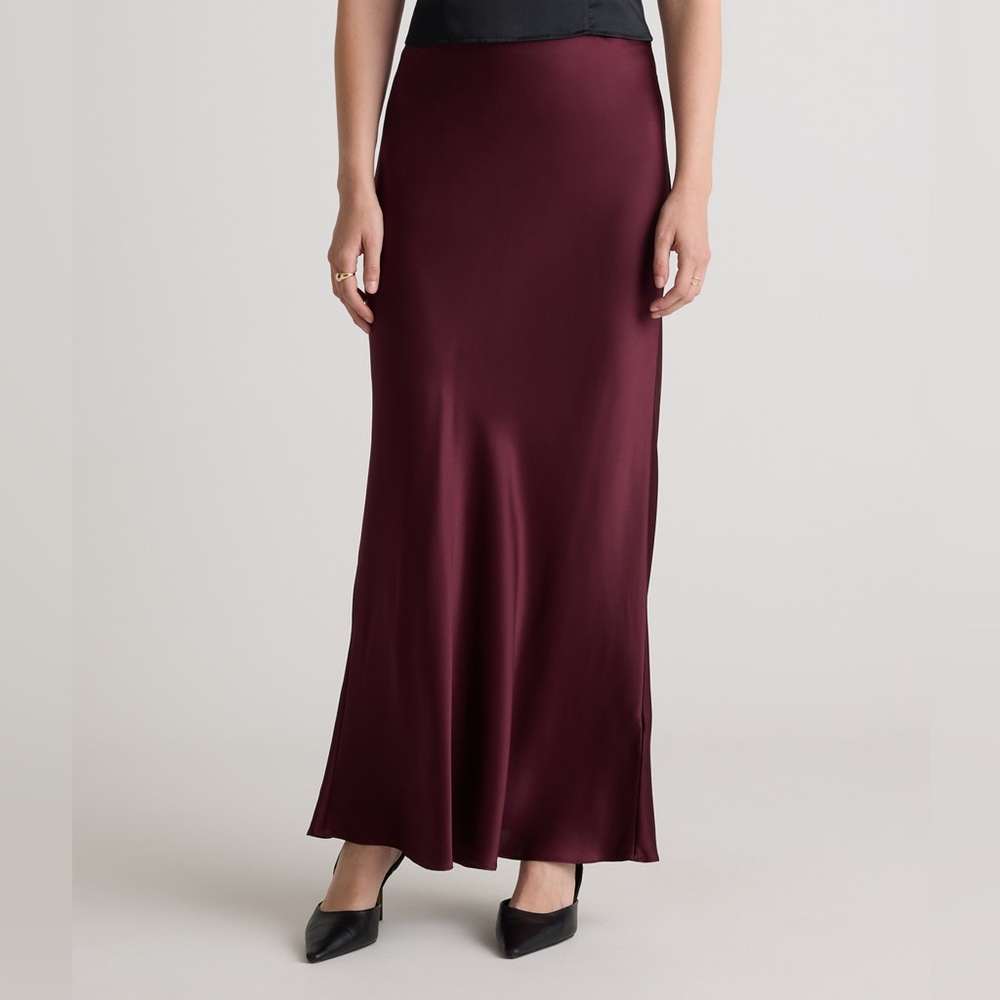 Quince 100% Washable Silk Maxi Skirt